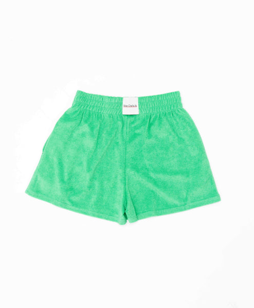 Aqualina Terry Cloth Shorts in Webster Green | UV Protective Shorts Wear One's At Aqualina Terry Cloth Shorts in Webster Green | UV Protective Shorts Wear One's At