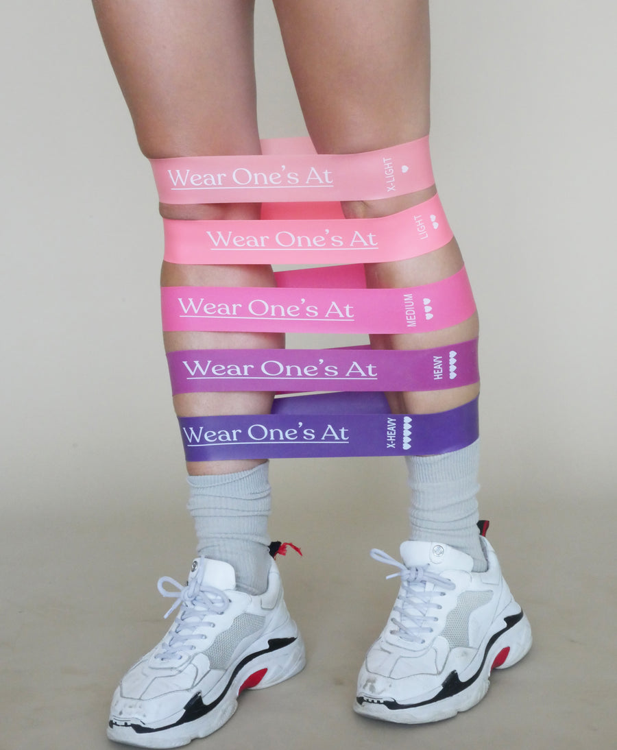 Wear Ones At Resistance Bands in Pink on Model