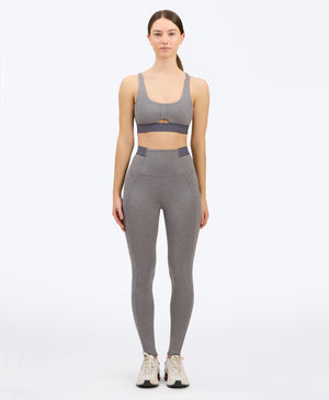 Wear One's At Free Throw Full Length Legging in sport grey on studio model front view
