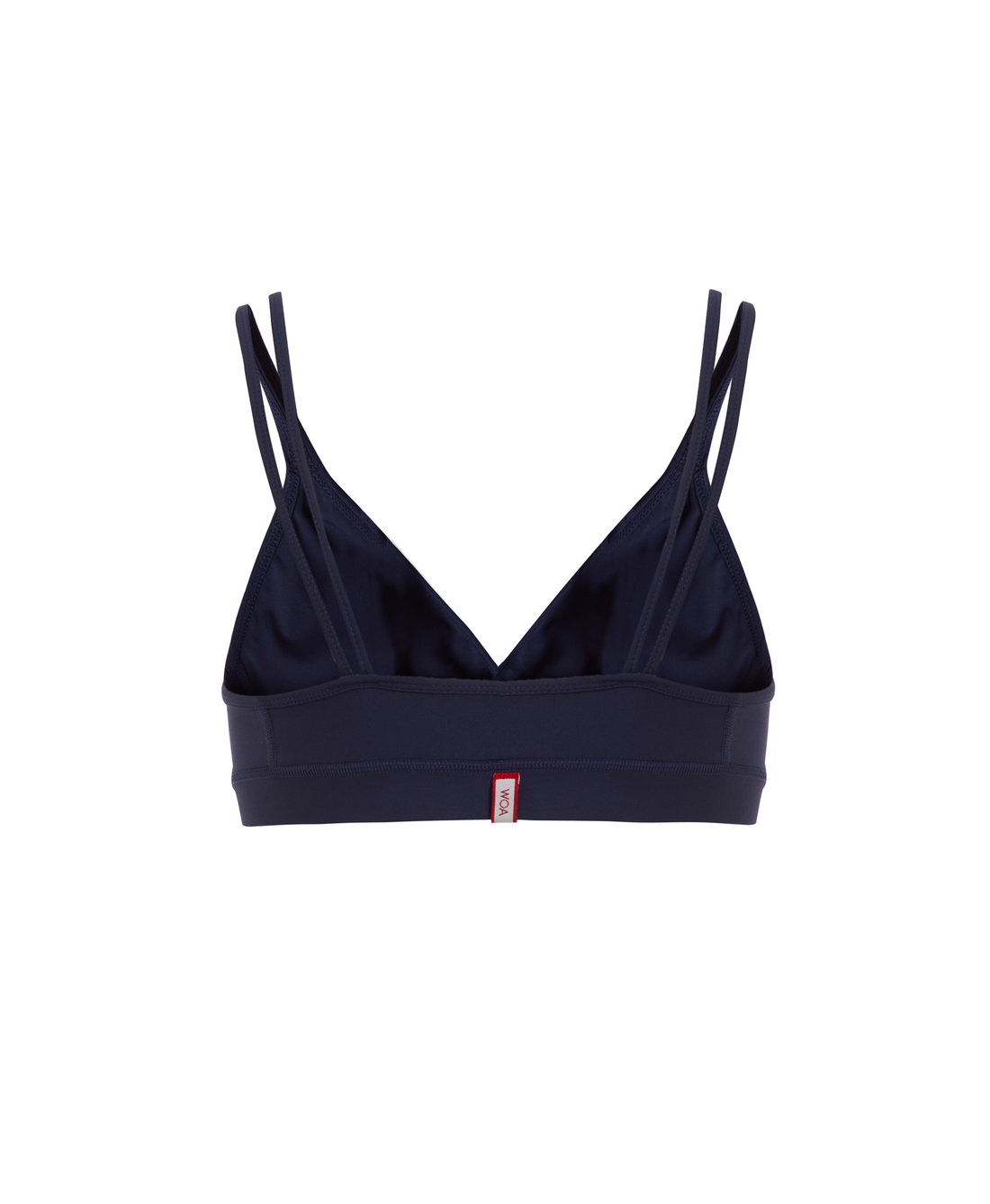 Wear One's At Groove Bra in navy on ghost mannequin back view