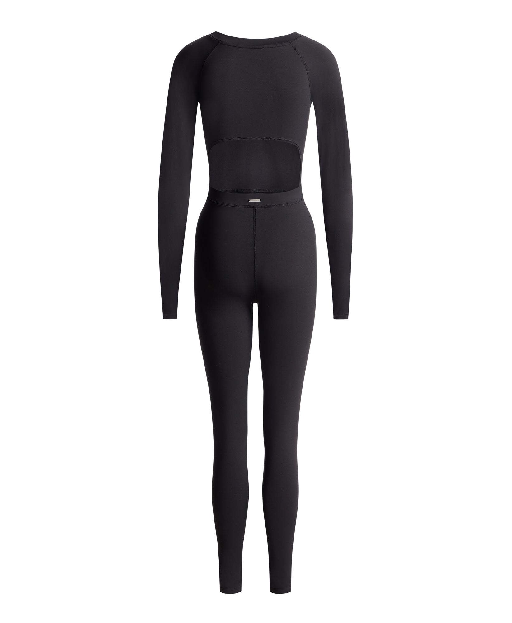 Wear One's At Long Sleeve Varsity Unitard in shadow on model full front styled view