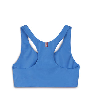 Wear One's At Race You Back Bra in sky blue flat lay back