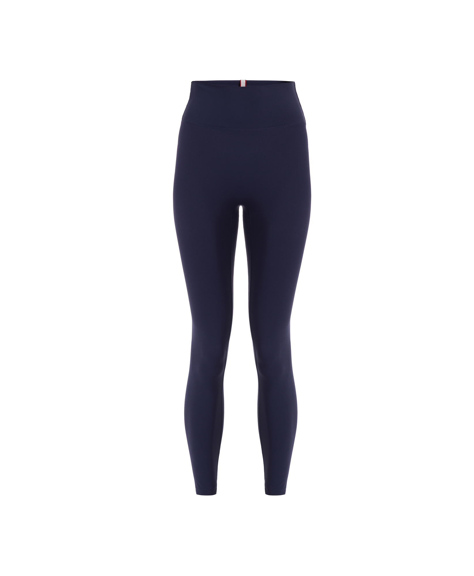 Wear One's At Routine Legging in Navy on model kicking leg out full front view