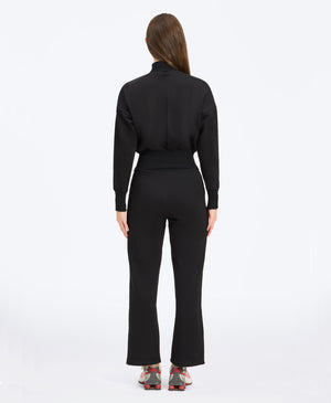 Wear One's At Snapfront Sweatshirt Jacket in lunar on studio model back view