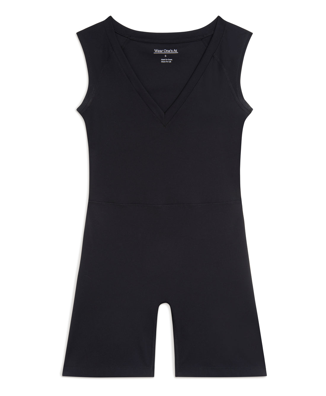 Wear One's At Varsity Bike Short Unitard in Bolt flat front image