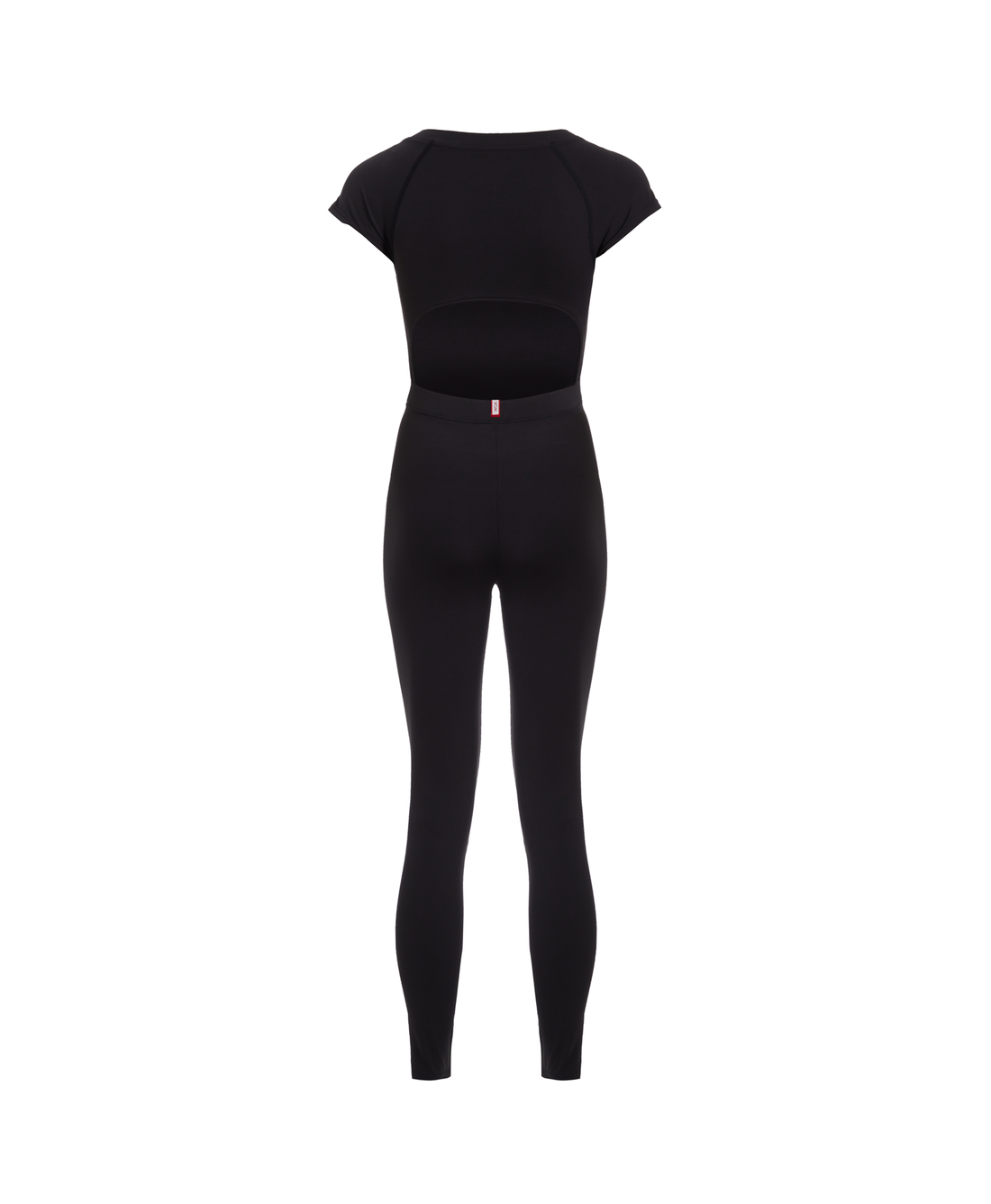 Wear One's At Varsity Unitard in Shadow on ghost mannequin back view