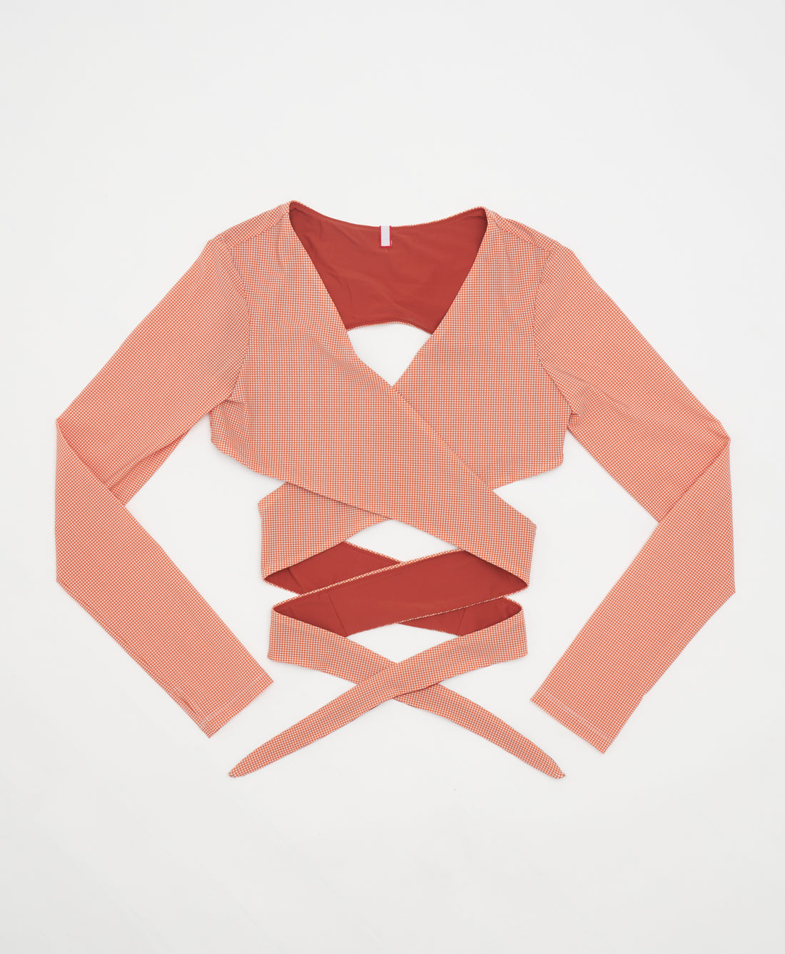 Wear One's At All Wrapped Up Top in Clay Flat Front