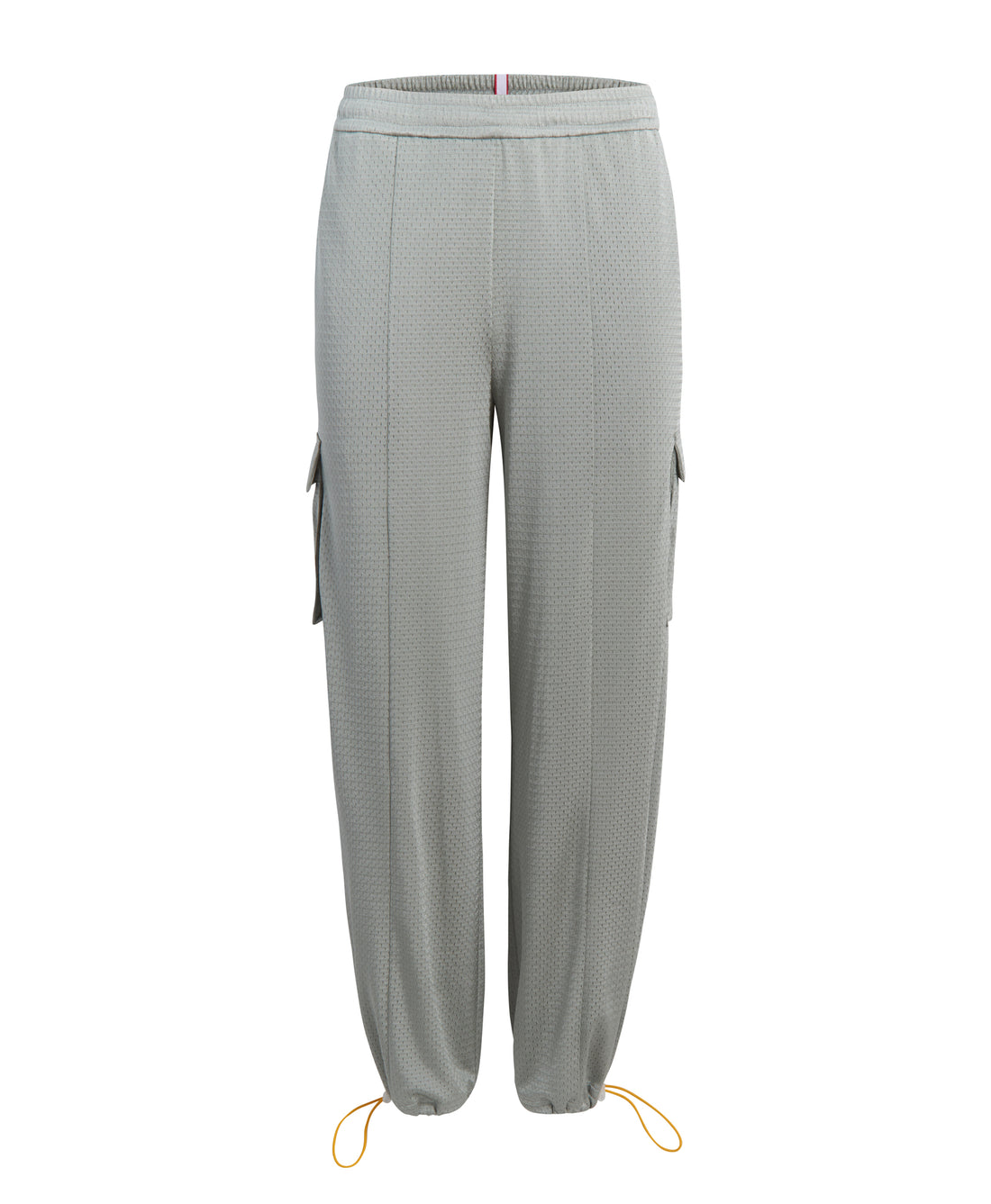 Wear One's At Arena Pant in Mineral on Ghost Mannequin Back with Bottoms Cinched