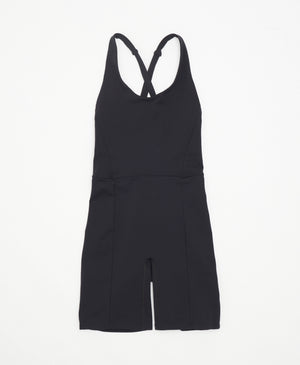 Wear One's At Bike Short Unitard in Bean Flat Front