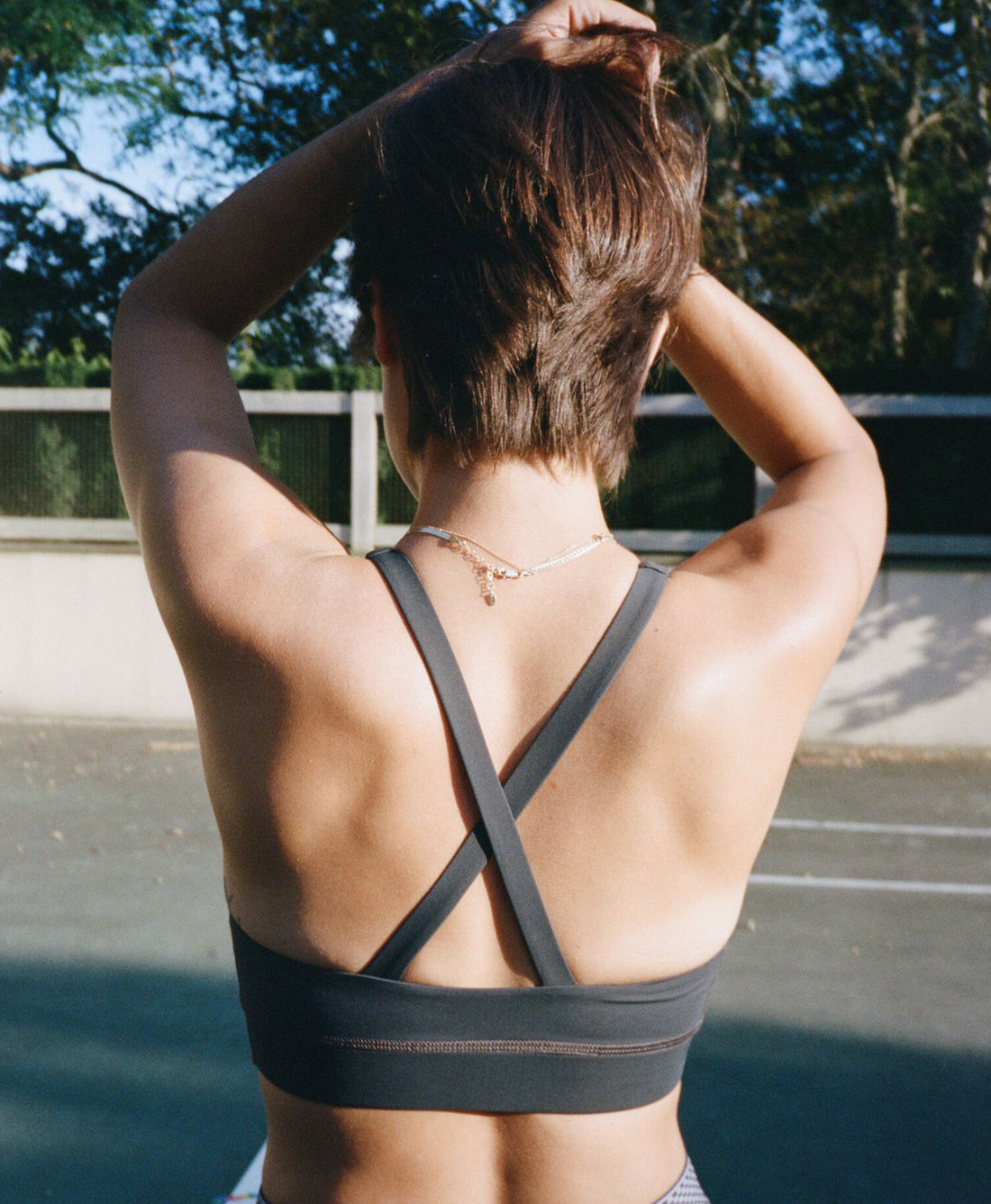 Cross Back Crop Bra