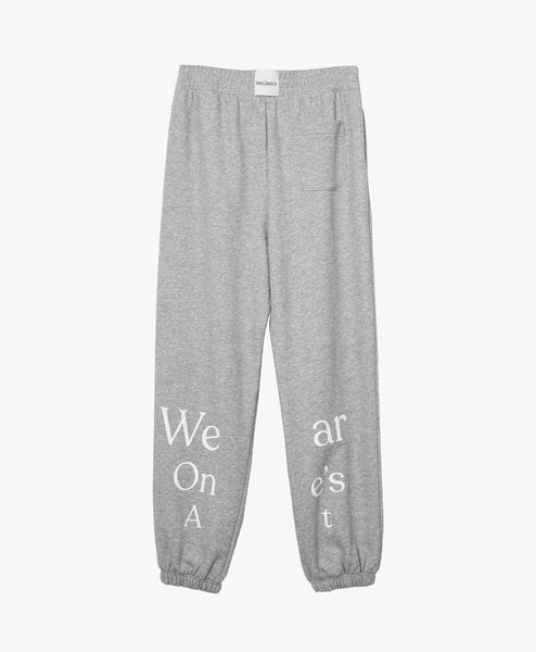 Wear One's At French Terry Sweatpants in Sport Grey on Model Front View
