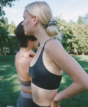 Wear One's At Keyhole Bra in Caviar on Model Side View