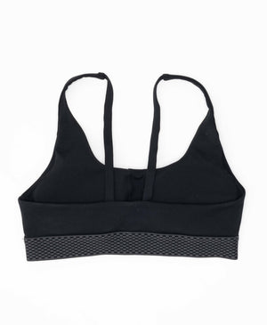 Wear One's At Keyhole Bra in Asphalt Black Flat Back
