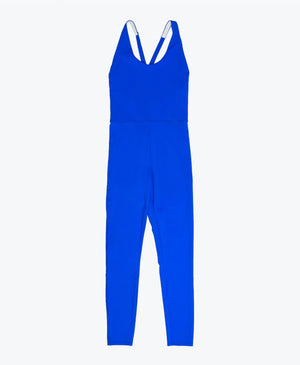 Wear One's At Liberty Unitard in Royal Blue Flat Front