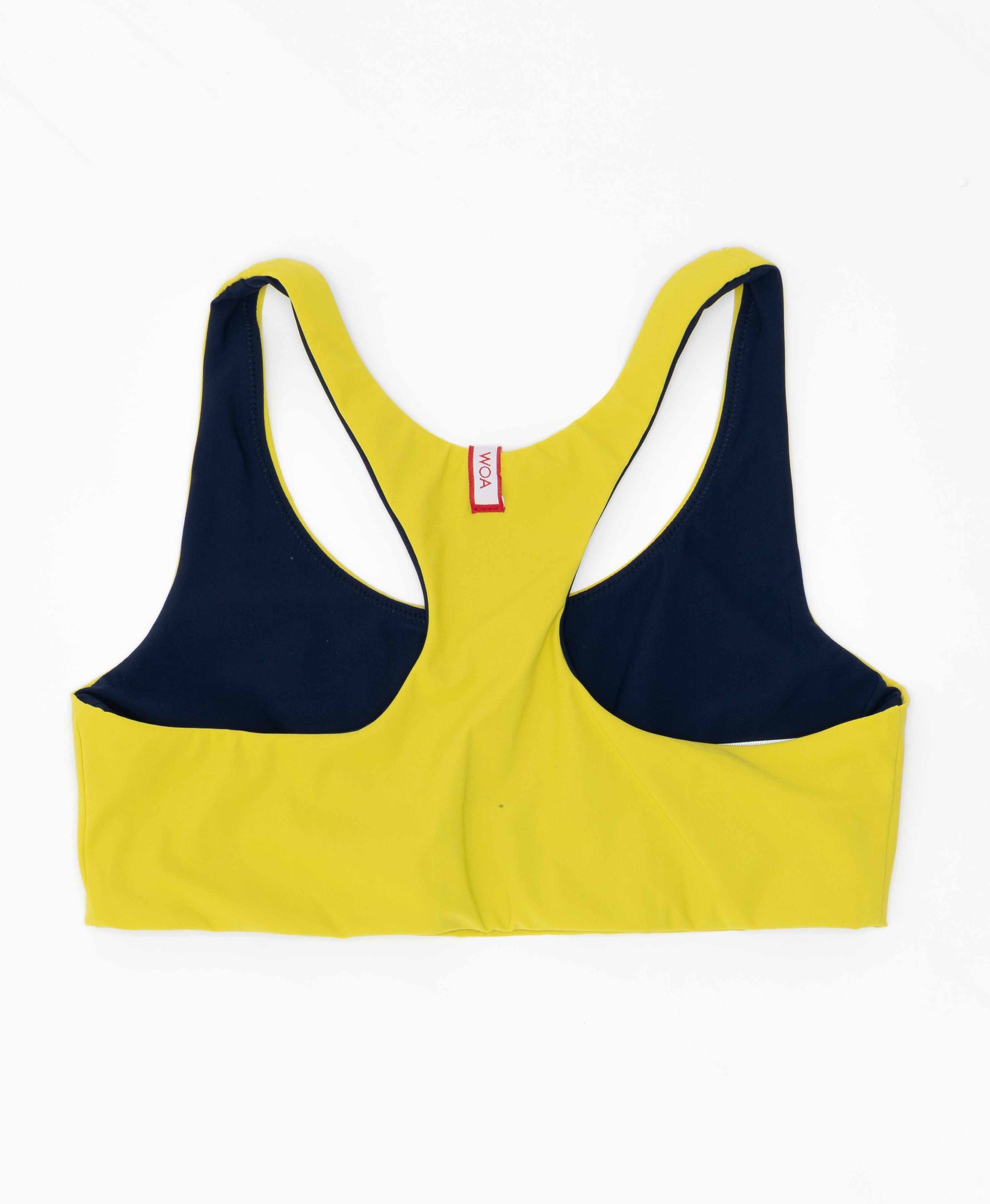 Wear One's At Race You Back Bra in Lime Flat Back