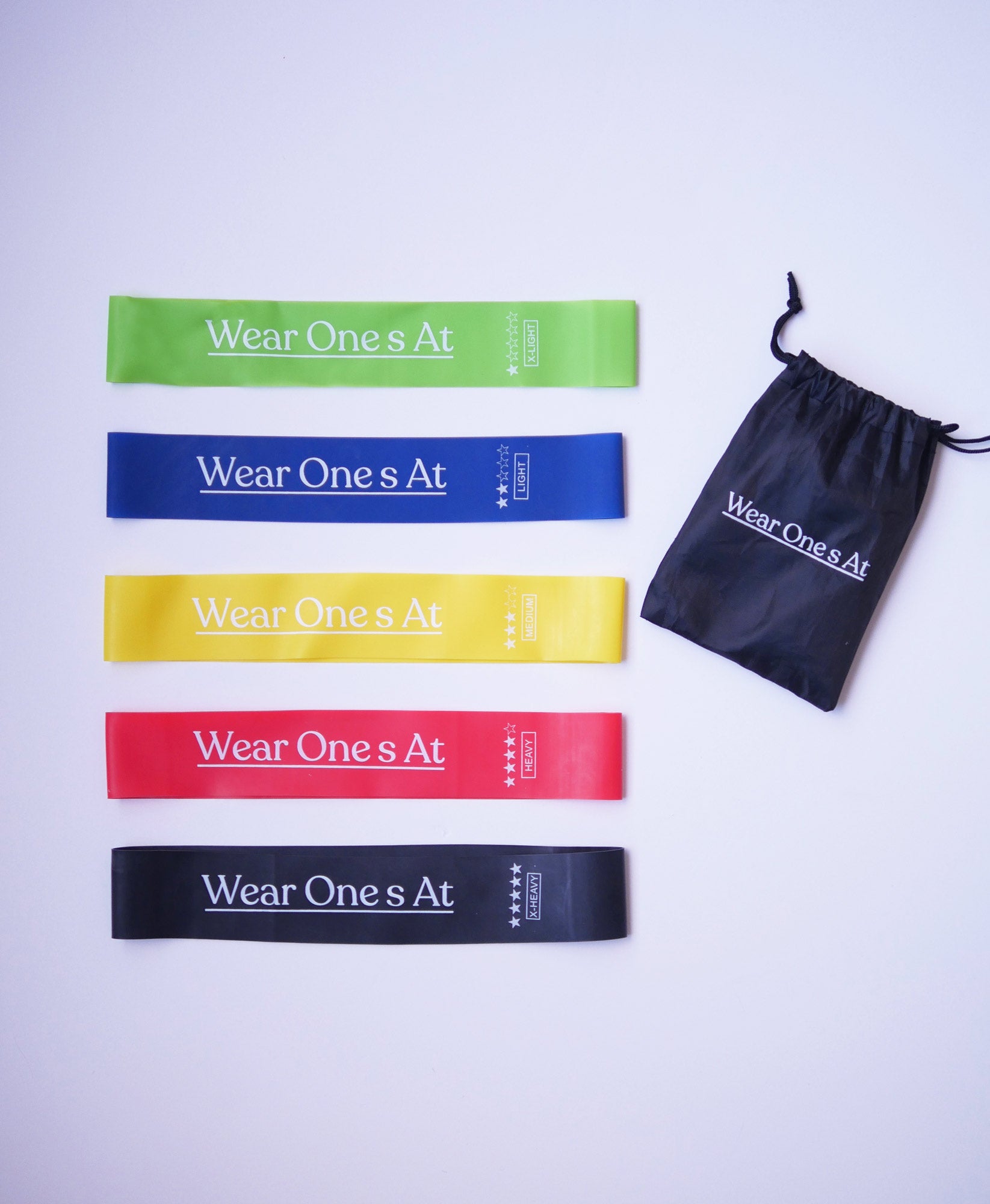 Wear One's At Resistance Bands in Multi Colors