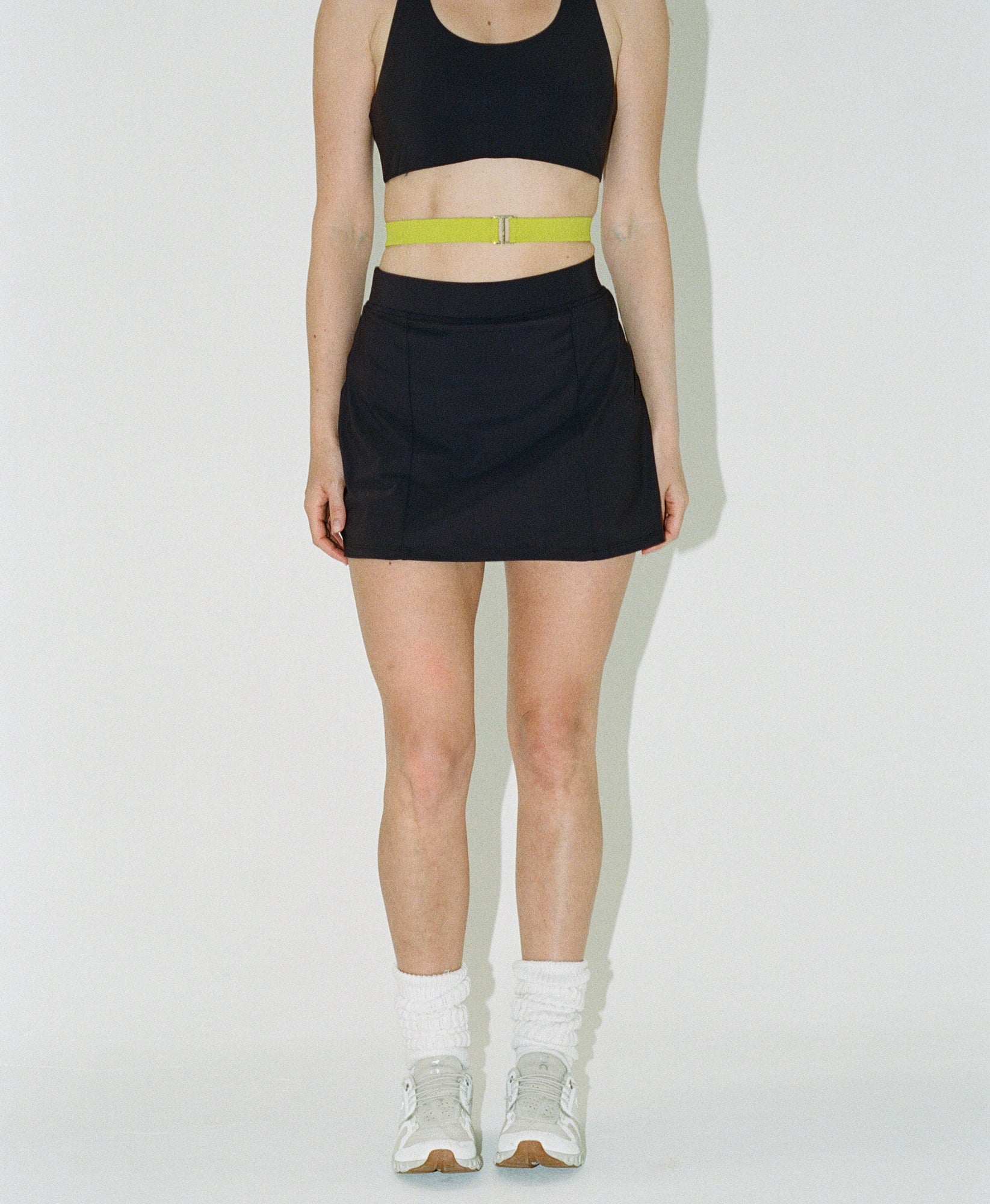 Wear One's At Simple Skort in Au Natural on Model Front View