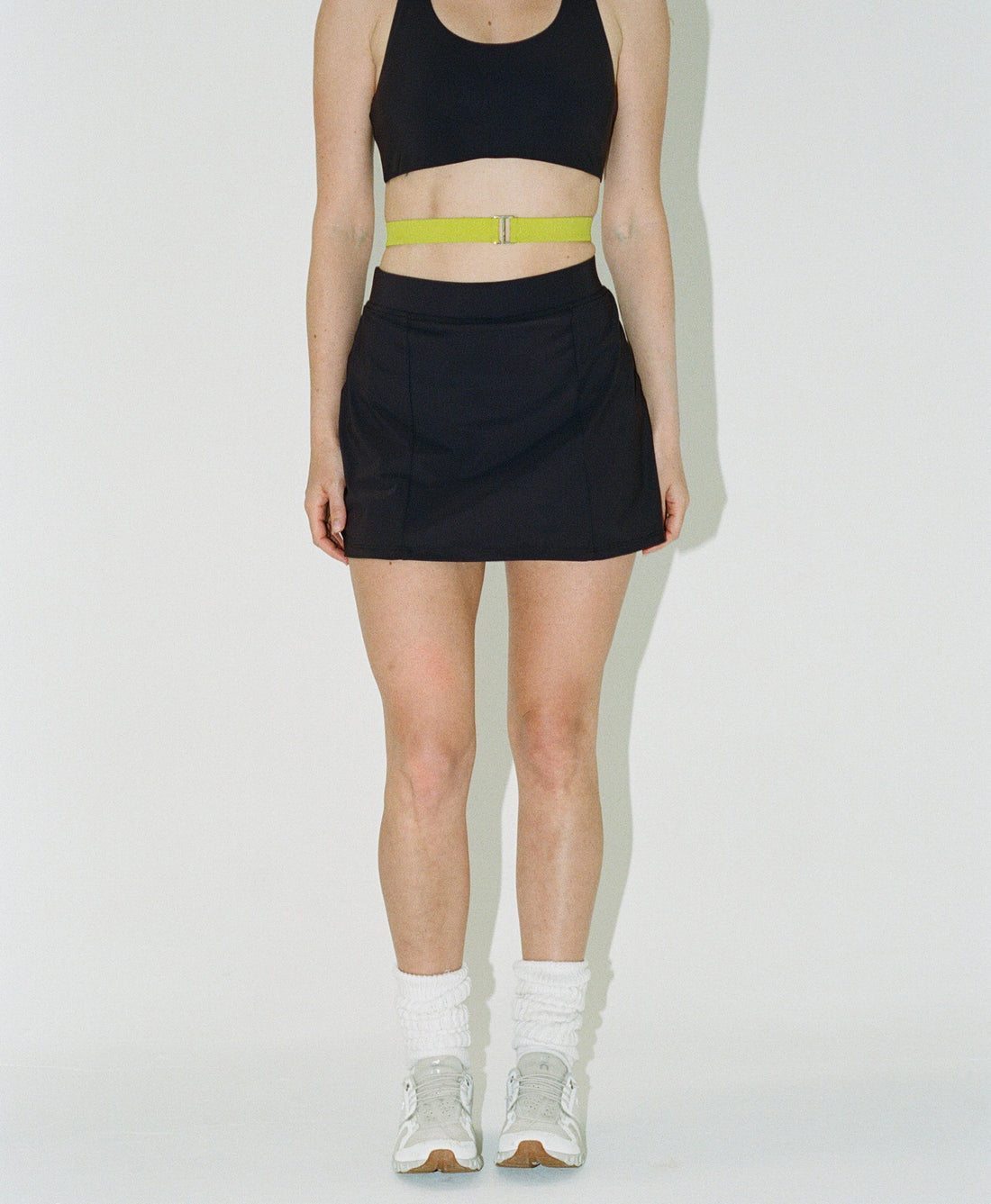 Wear One's At Simple Skort in Au Natural on Model Front View