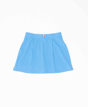 Wear One's At Simple Skort in Forget Me Not Blue Flat Front