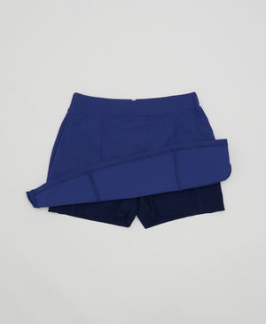 Wear One's At Simple Skort in Neptune Blue Flat Front