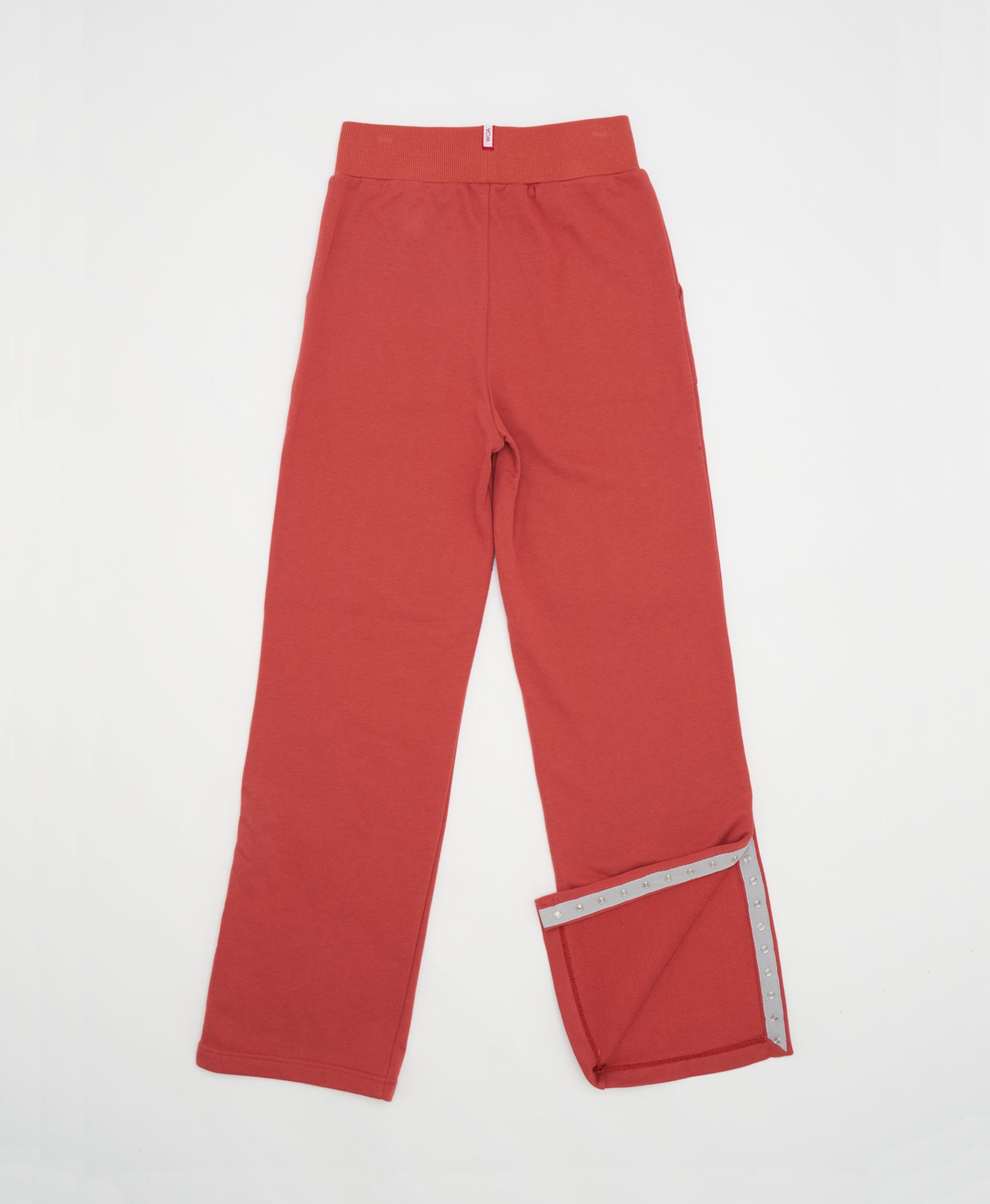 Wear One's At Slashleg Sweatpants in Sepia Pink Flat Front