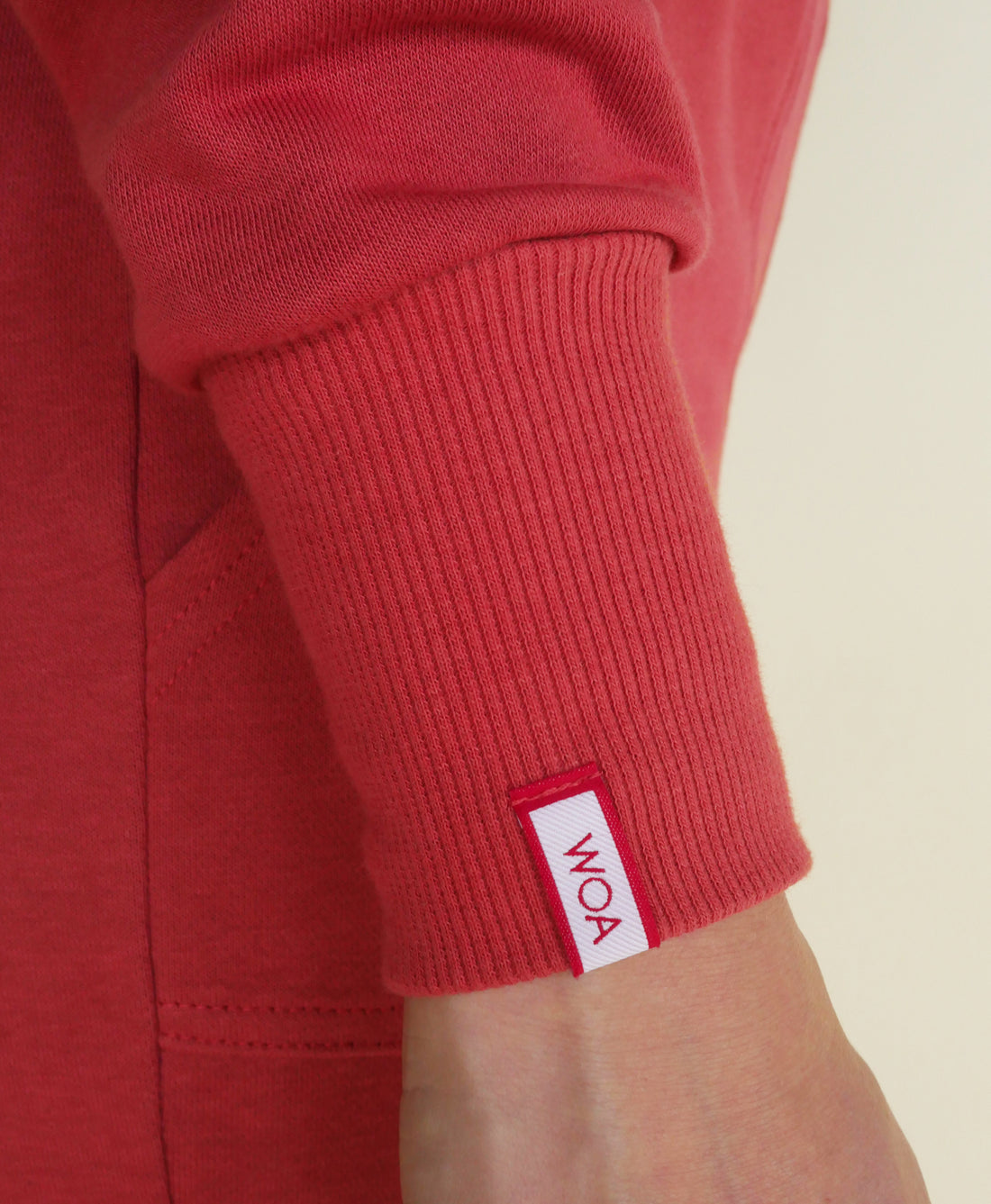 Wear One's At Snapfront Sweatshirt in Sepia Detailed Cuff View