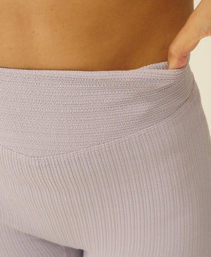 Wear One's At Tech Wave Bike Shorts in Noah Light Purple on Model Detailed Front View