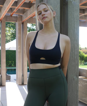 Wear One's At Three Quarter Sculpt Legging in Hemp Main Image